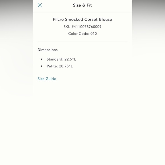 Anthropologie Pilcro Smocked Corset Blouse in White - Picture 6 of 6